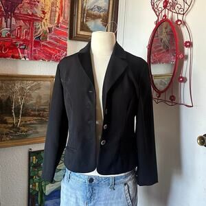 lois snyder dani max black button up blazer